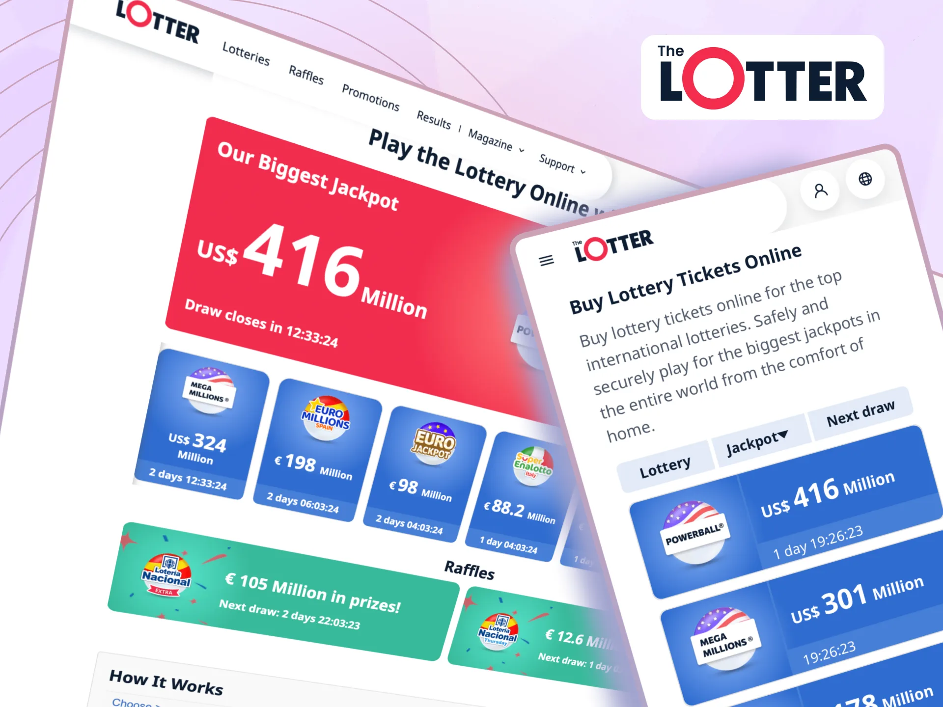 TheLotter provides a secure, user-friendly service to join top lotteries, ensuring full winnings and privacy.