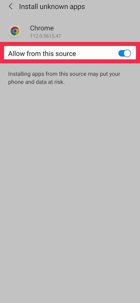 Enable TheLotter APK installation by allowing files from the Internet in settings.