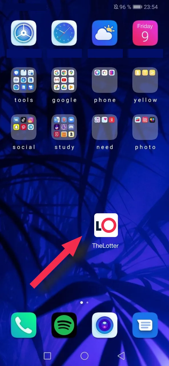 Launch TheLotter app from your smartphone’s menu and access all features.