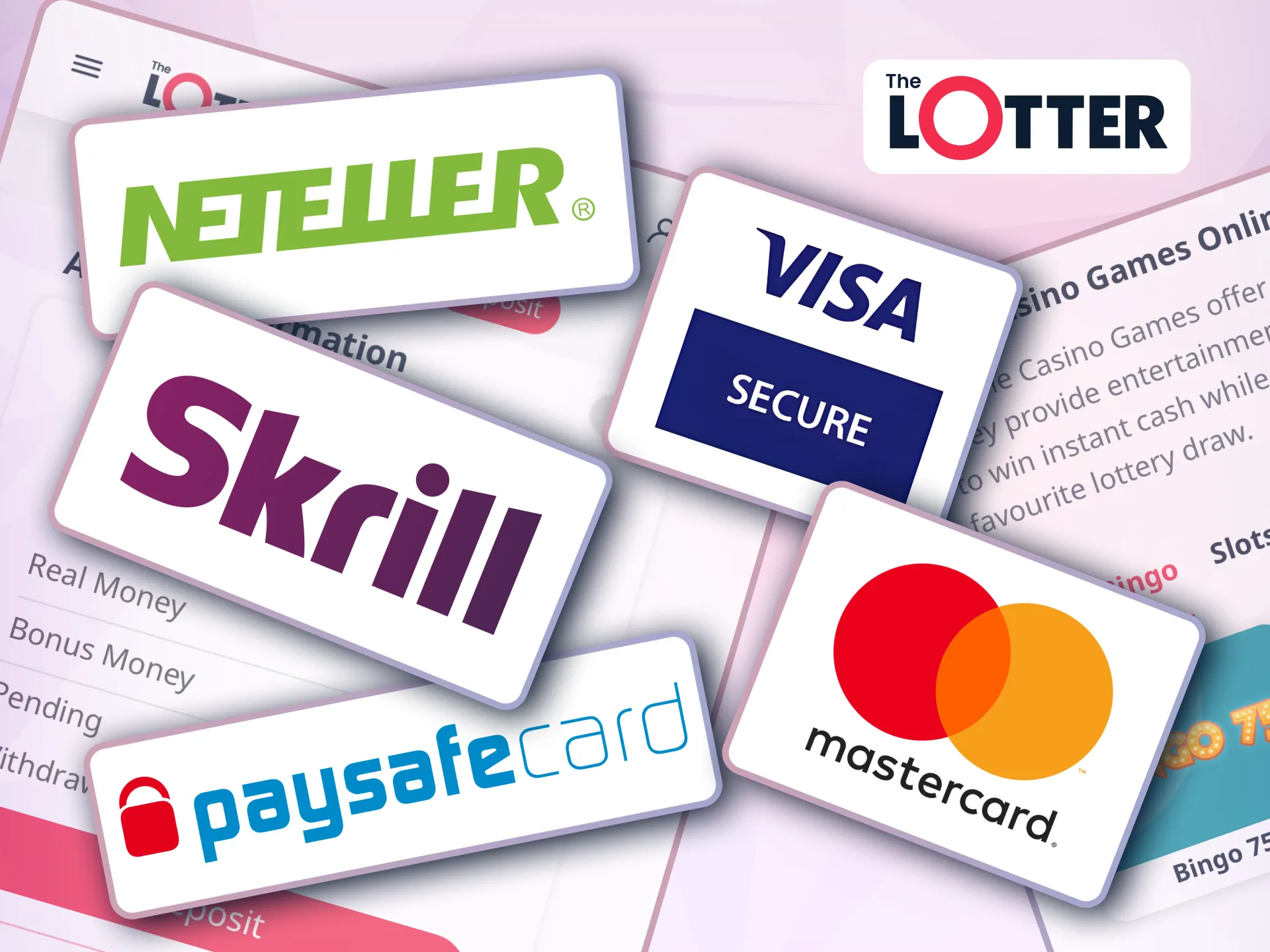 Deposit and withdraw funds on TheLotter using methods like bank cards, e-wallets, and prepaid cards without fees.