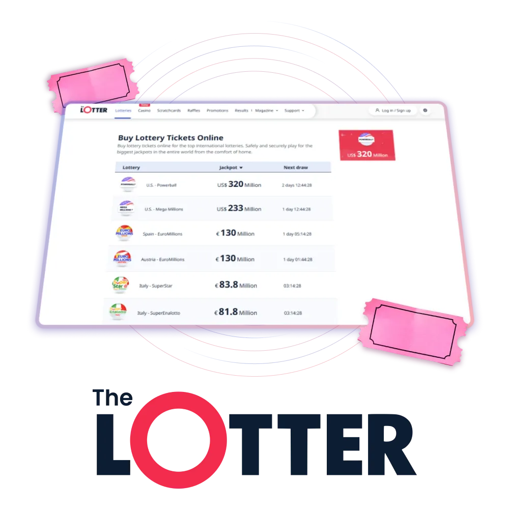 Play top international lotteries with TheLotter platform in India.