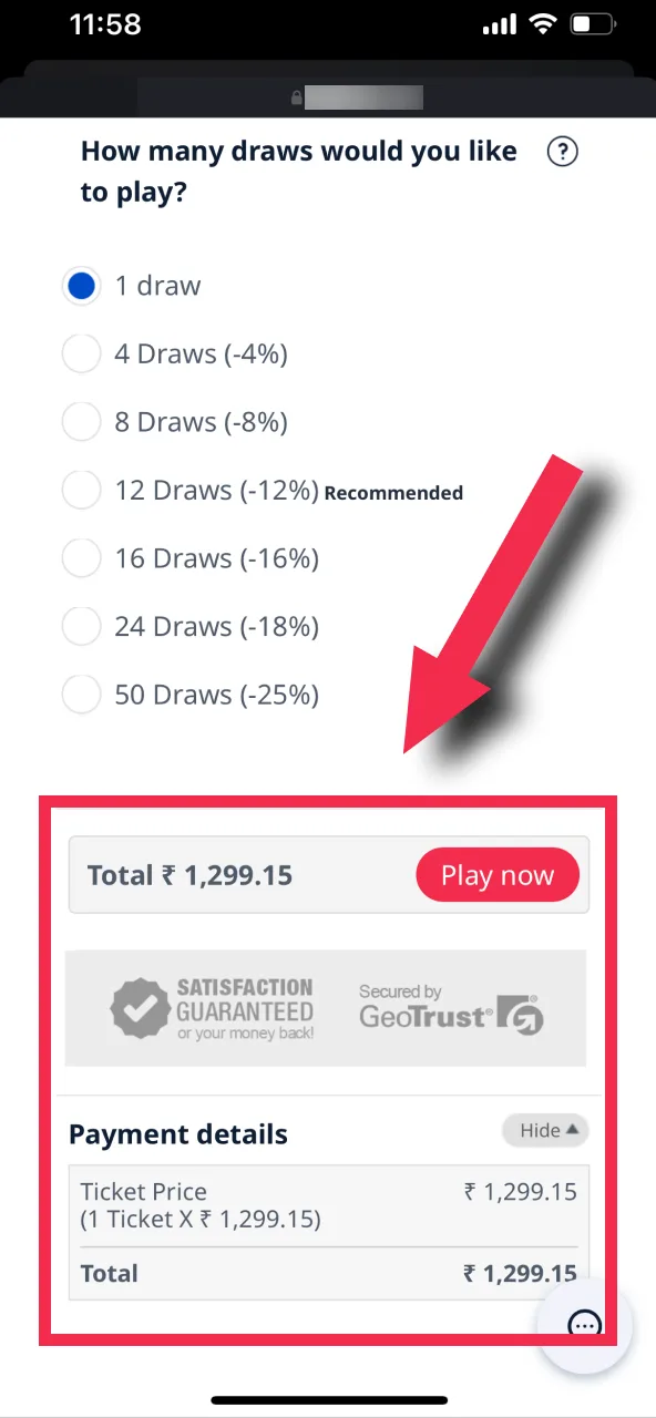 TheLotter lets you pick ticket numbers and pay seamlessly using your preferred method.