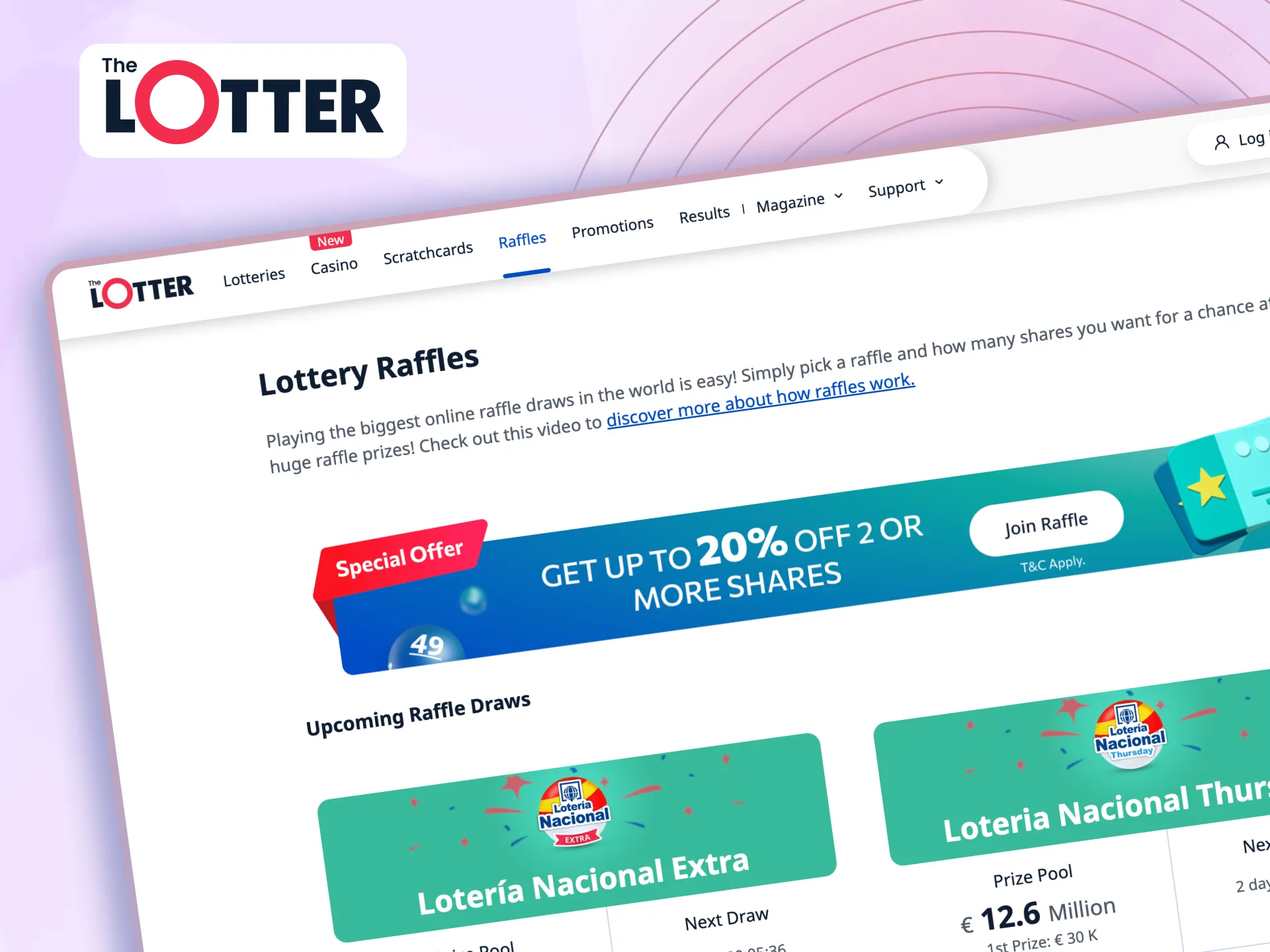 TheLotter’s Raffles offer limited tickets, fixed odds, and guaranteed prize distribution to winners.
