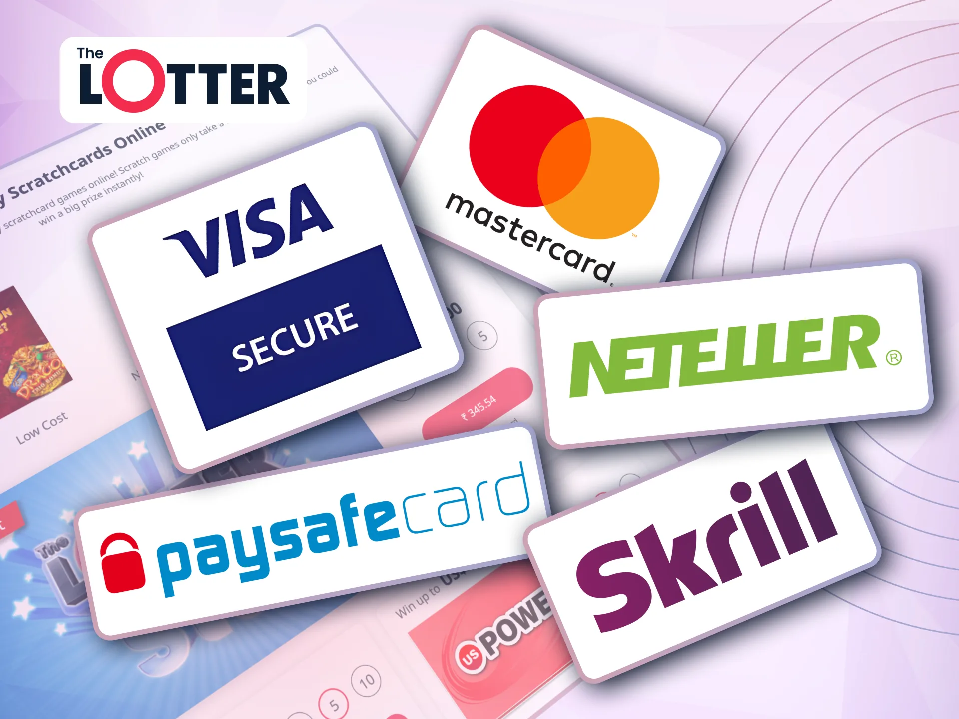 TheLotter offers secure, instant transactions with Visa, MasterCard, Skrill, Neteller, and Paysafecard.